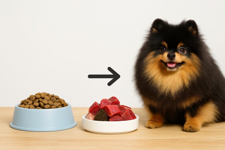 Pomeraanse Hond en Voerkommetjes